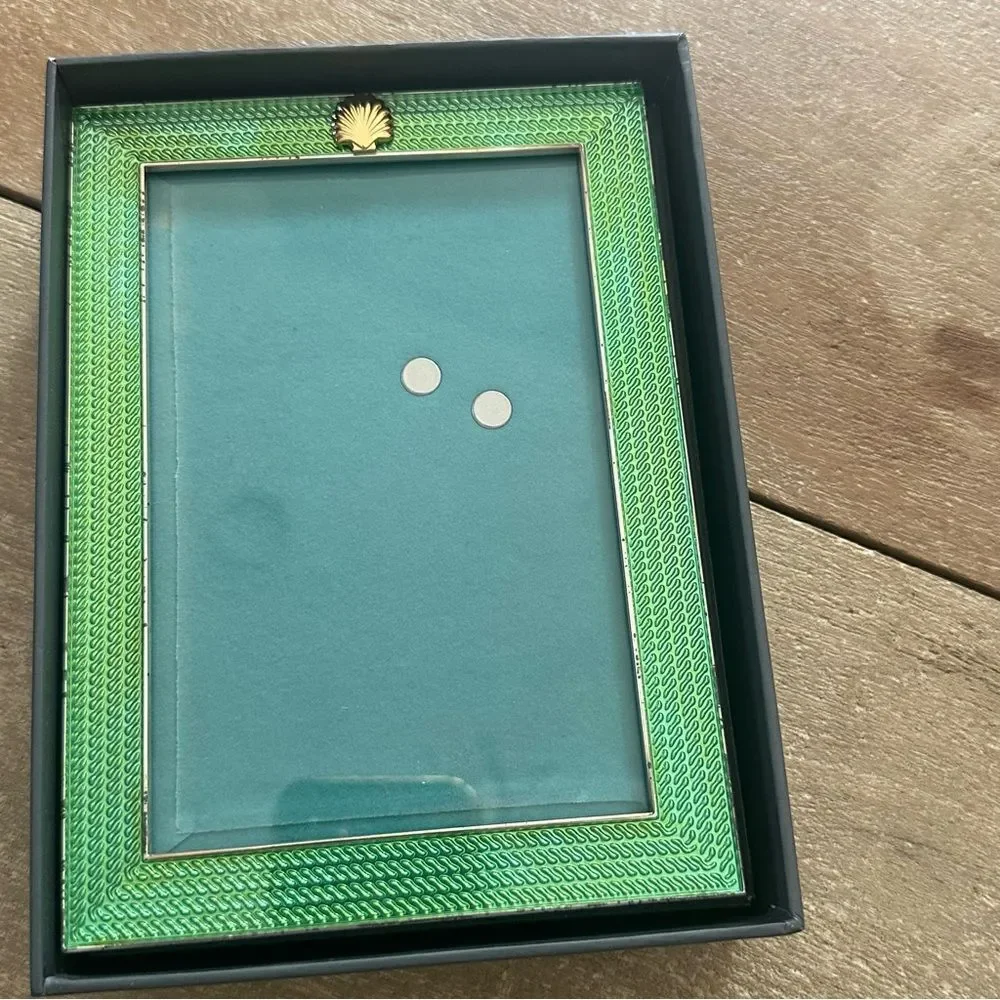 Vera Wang Wedgwood With Love Frame Aqua 4X6 In Original Box